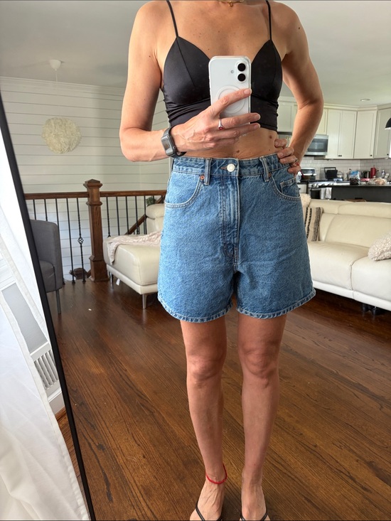Zara Pants - Zara Light Blue High-Rise Denim Shorts